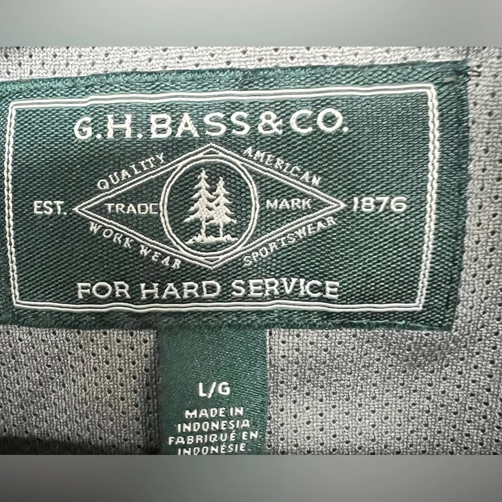 G.H. Bass‎ & Co.-Two-Tone Mens Honeycomb texture bottom pullover- Large